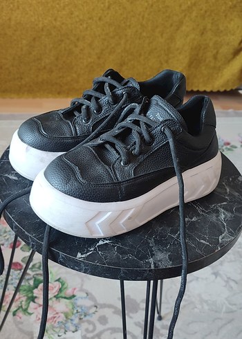 American Vintage Siyah Bağcıklı Platform Spor Ayakkabı