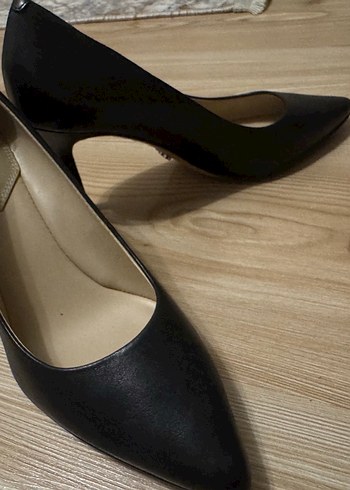 Aldo Aldo - Siyah Deri Stiletto Kadın Topuklu