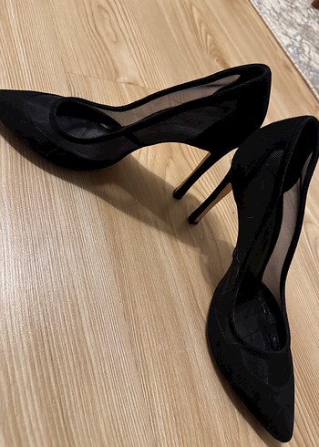 Beymen - Siyah Transparan Detaylı Stiletto Topuklu Ayakkabı