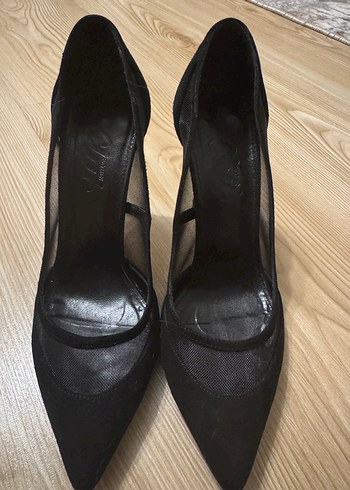 Beymen - Siyah Transparan Detaylı Stiletto Topuklu Ayakkabı