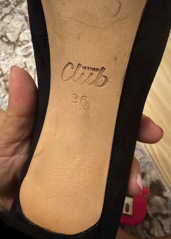 36 Beden siyah Renk Beymen - Siyah Süet Stiletto Topuklu Kadın Ayakkabı
