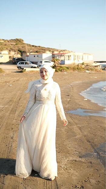 Beyaz abiye