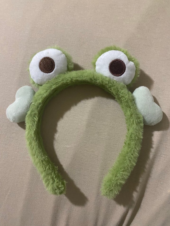 Yeşil Kabartmalı Pop Kültür Kız Saç Bandı - Görsel 2