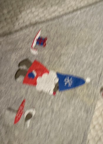 Marks&spencer ve carters Nakışlı Gri Bebek Önlüğü - Görsel 3