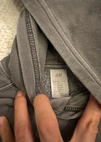 H&m bebek sweatshirt gri - Görsel 3