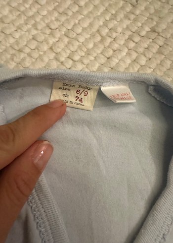 Zara Pamuk Bebek zıbın, Uzun Kollu, Düğmeli - Görsel 3