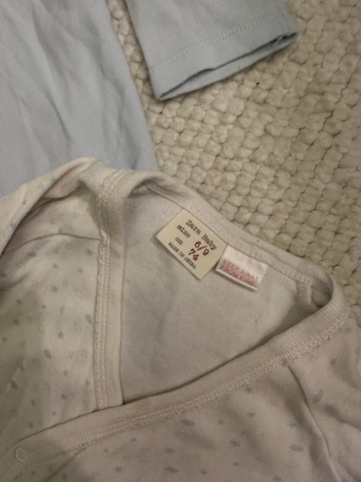 Zara Pamuk Bebek zıbın, Uzun Kollu, Düğmeli - Görsel 2