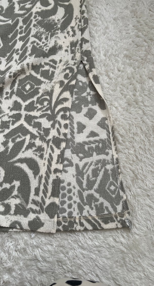 Bohem Desenli Gri Kadın Takım - Görsel 4