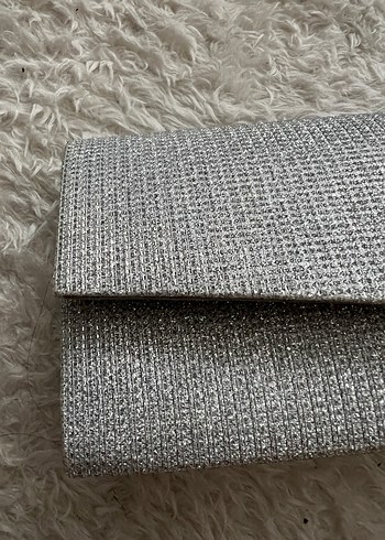 Gri Örgü Kadın Portföy Çanta - Görsel 3