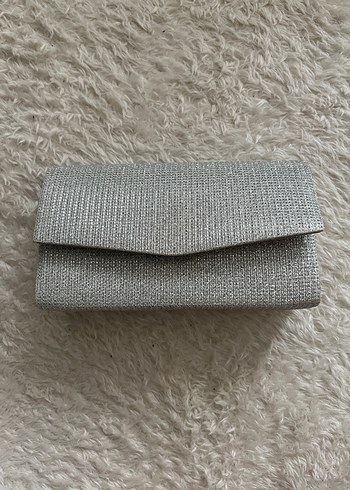 Gri Örgü Kadın Portföy Çanta - Görsel 2