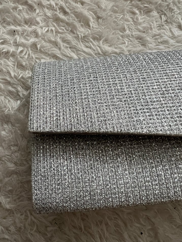 Gri Örgü Kadın Portföy Çanta - Görsel 3