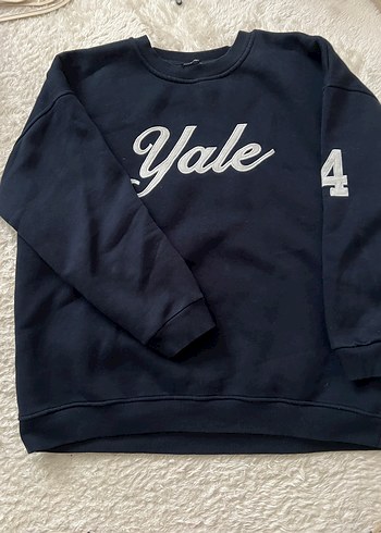 Beyaz Yale Baskılı Kadın Sweatshirt - Görsel 2