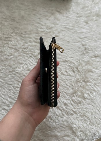 Siyah Deri Yılan Desenli Fermuarlı Kadın Cüzdanı - Görsel 3