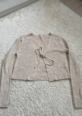 Bej Triko Kadın Hırka ve Üst Takım - Görsel 2