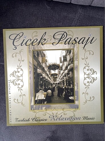 Çiçek pasajı vintage plak