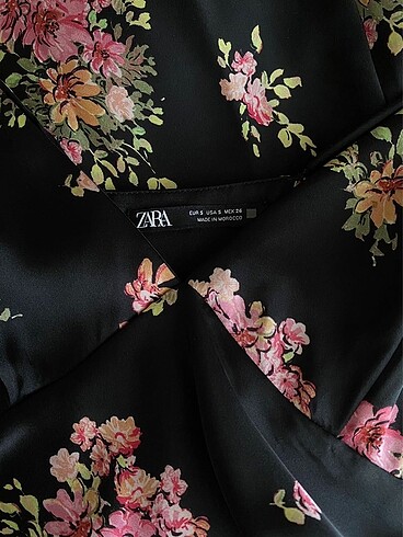 Zara Zara Saten Elbise