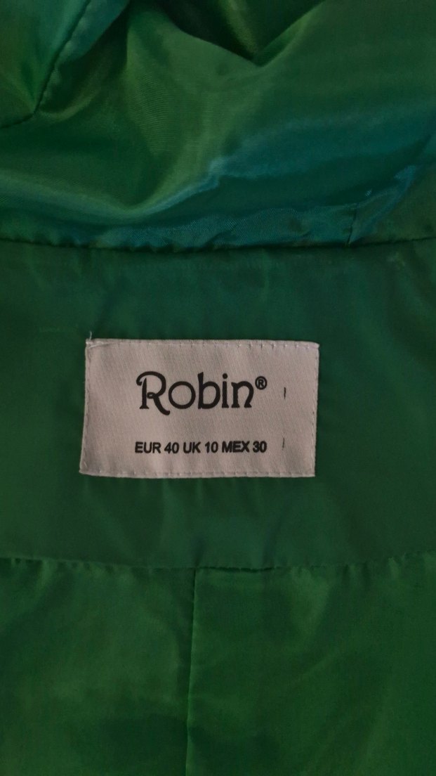 Düğmeli Yeşil Midi Kadın Ceket - Görsel 5