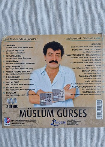 Müslüm Gürses - Mahzendeki Şarkılar 1-2 CD Seti - Görsel 2