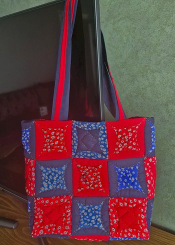 El emeği göz nuru kırkyama çanta - Görsel 2