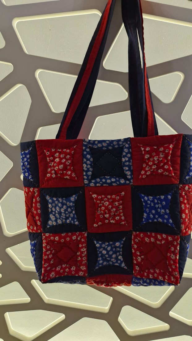 El emeği göz nuru kırkyama çanta - Görsel 3