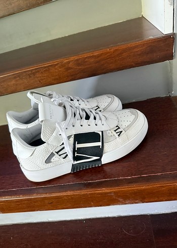 Beyaz Erkek Spor Ayakkabı Velcro Detaylı