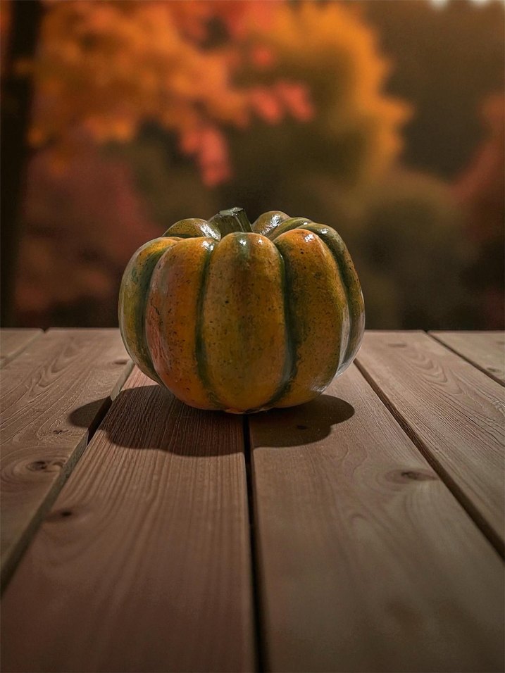 Koyu Turuncu Kabak Figürü - Görsel 2