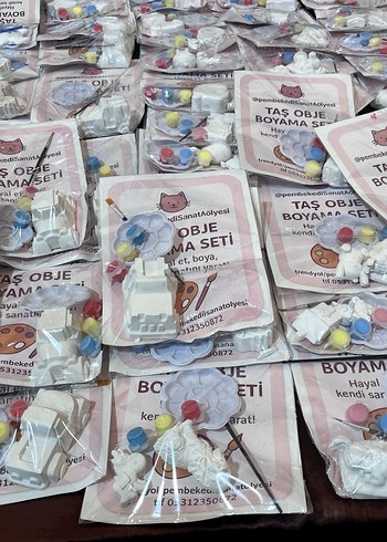 Bohem Taş Obje Boyama Seti - Görsel 3