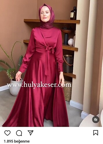 40 Beden bordo Renk Elbise