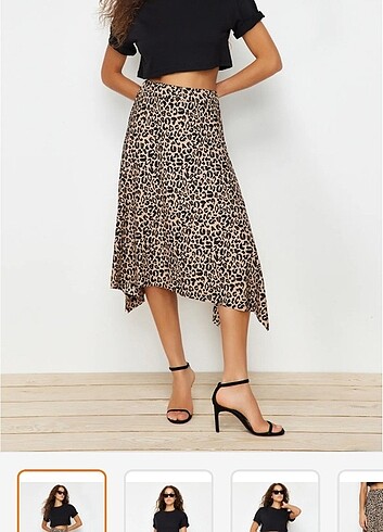 Asimetrik leopar etek