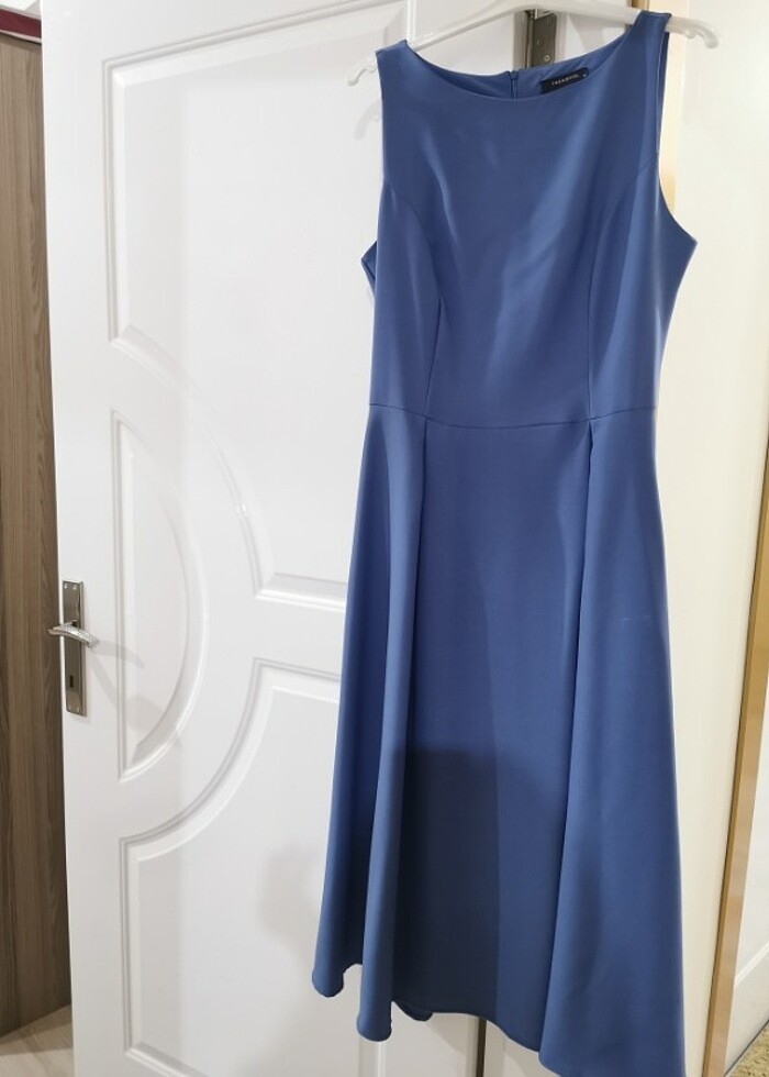 Trendyol mavi elbise 40 beden - Görsel 2