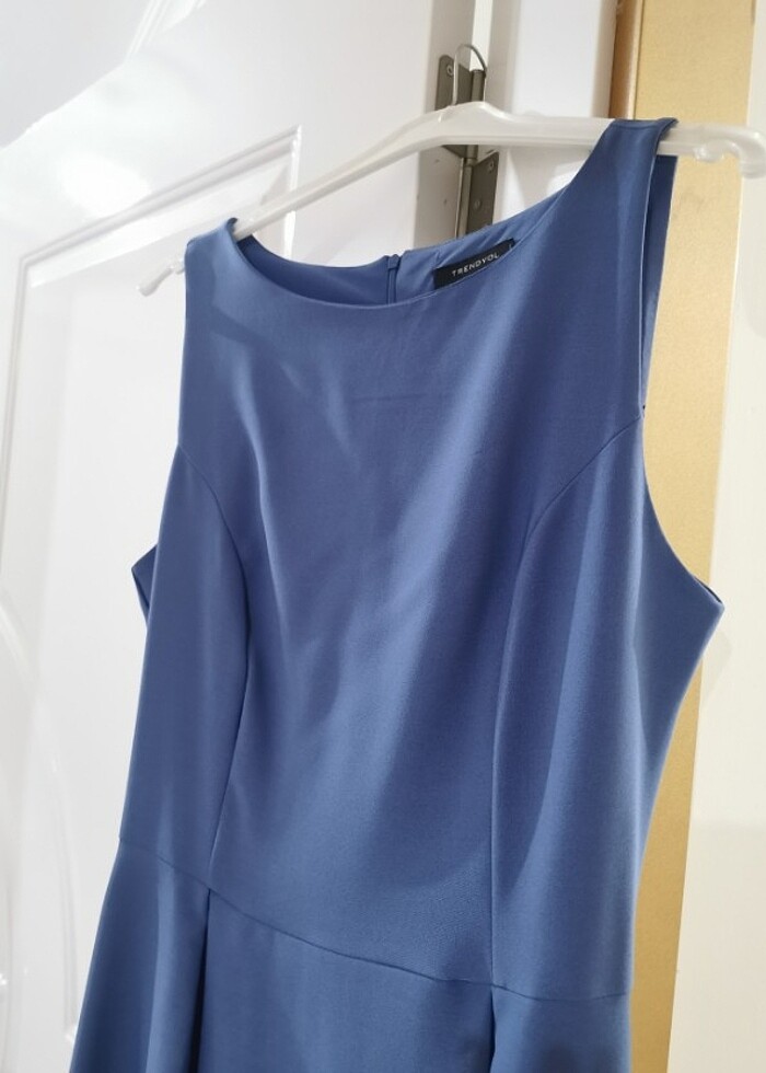 Trendyol mavi elbise 40 beden - Görsel 3