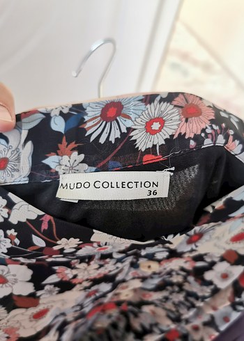 Çiçek Desenli Bohem Düğmeli Midi Etek - Görsel 5