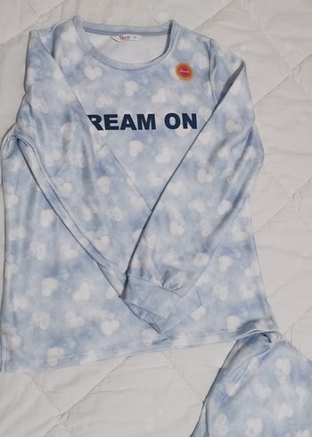 Termal uzun kollu penti yumuşak pijama takımı - Görsel 3