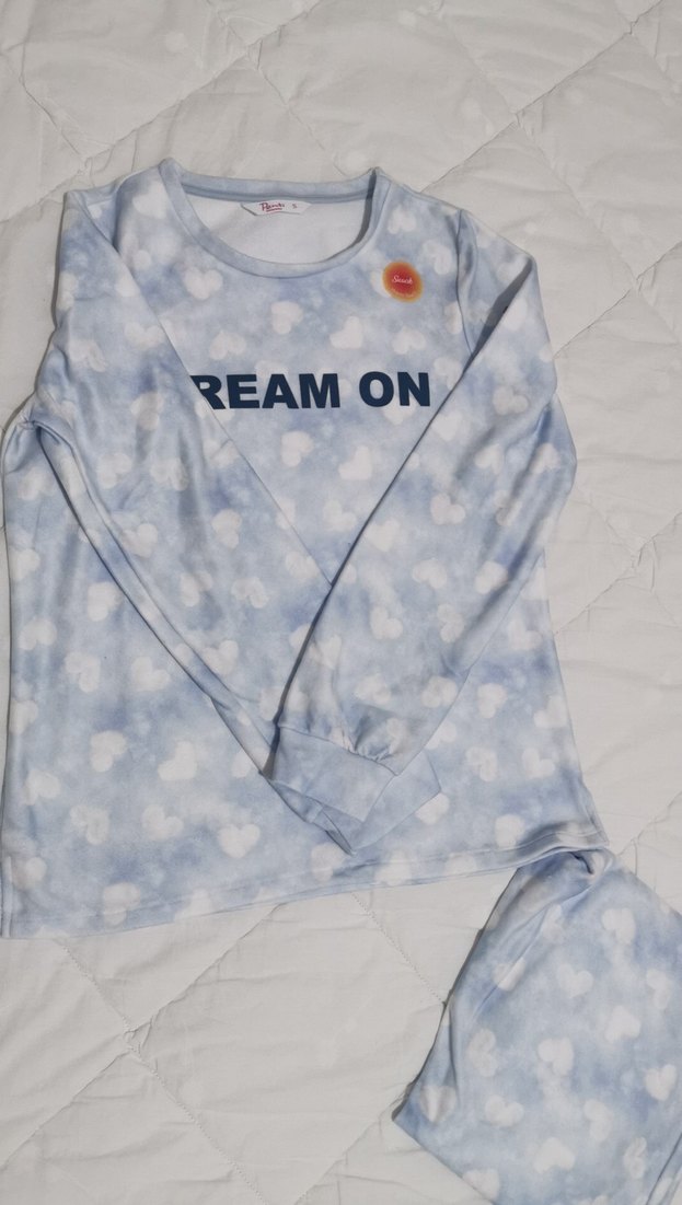 Termal uzun kollu penti yumuşak pijama takımı - Görsel 3