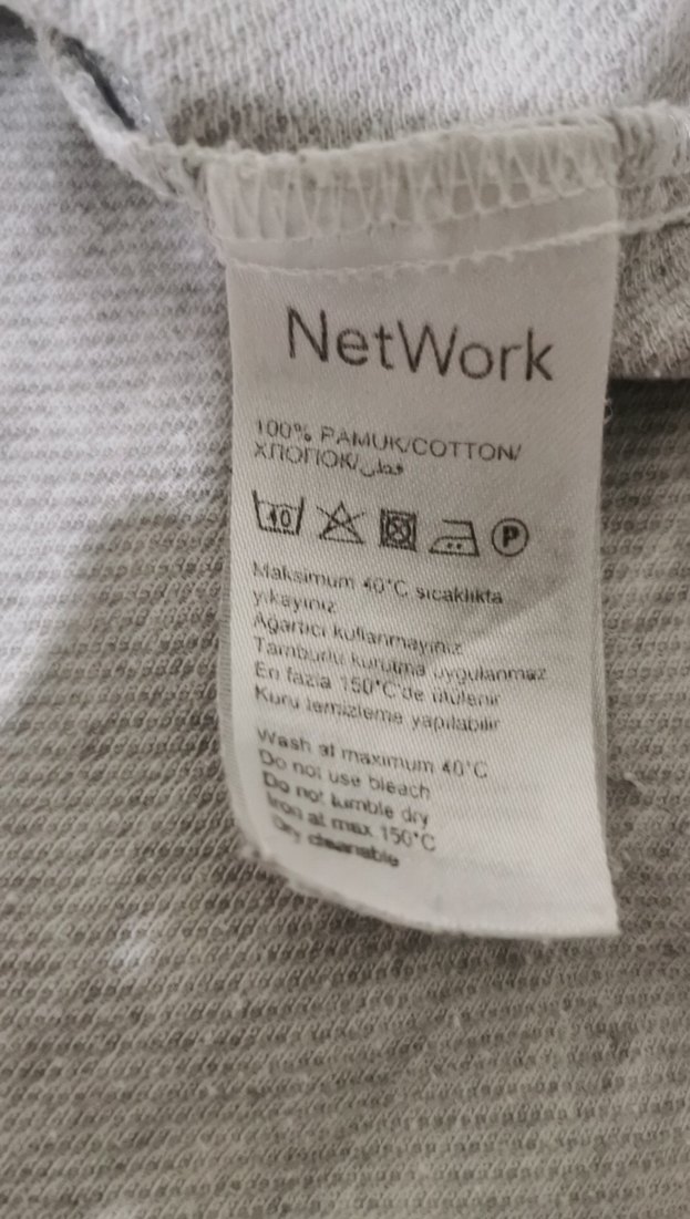 Gri Uzun Kollu Keten pamuk Gömlek - Görsel 5