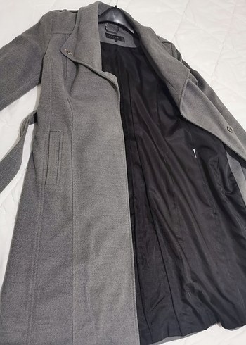 Gri Uzun Kemerli Kaban - Görsel 4