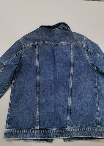 Düğmeli Mavi Kadın Kot Ceket - Görsel 2