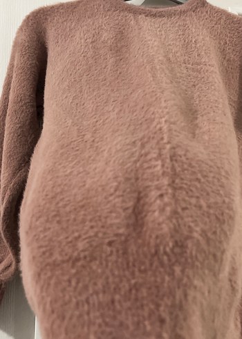 Kahverengi Kadın Yumuşak Triko Kazak - Görsel 2