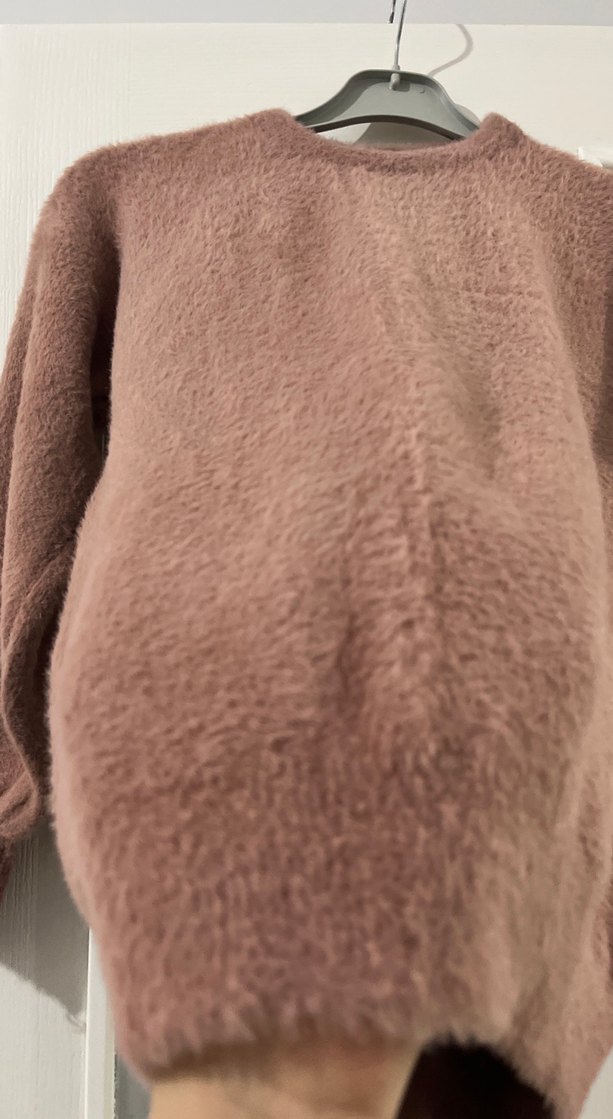 Kahverengi Kadın Yumuşak Triko Kazak - Görsel 2