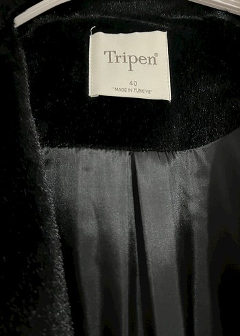 Siyah Kadife Kaban - Görsel 4