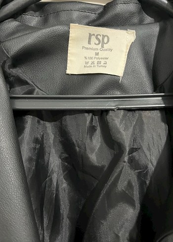 Kadın Siyah Deri Ceket - Görsel 3