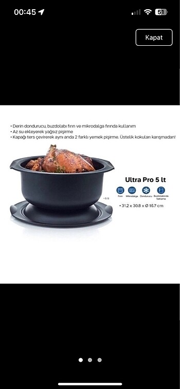  Beden Tupperware ultra pro