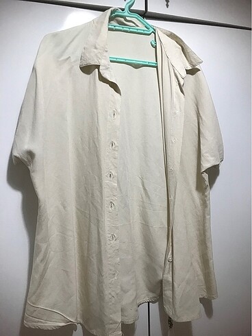 Diğer OVERSIZE KREM GÖMLEK