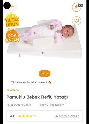 Bebek Reflü Yatağı - Görsel 3