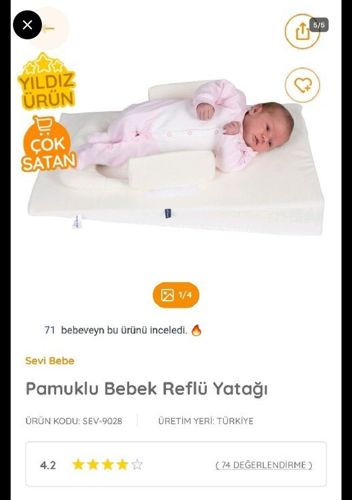 Bebek Reflü Yatağı - Görsel 3