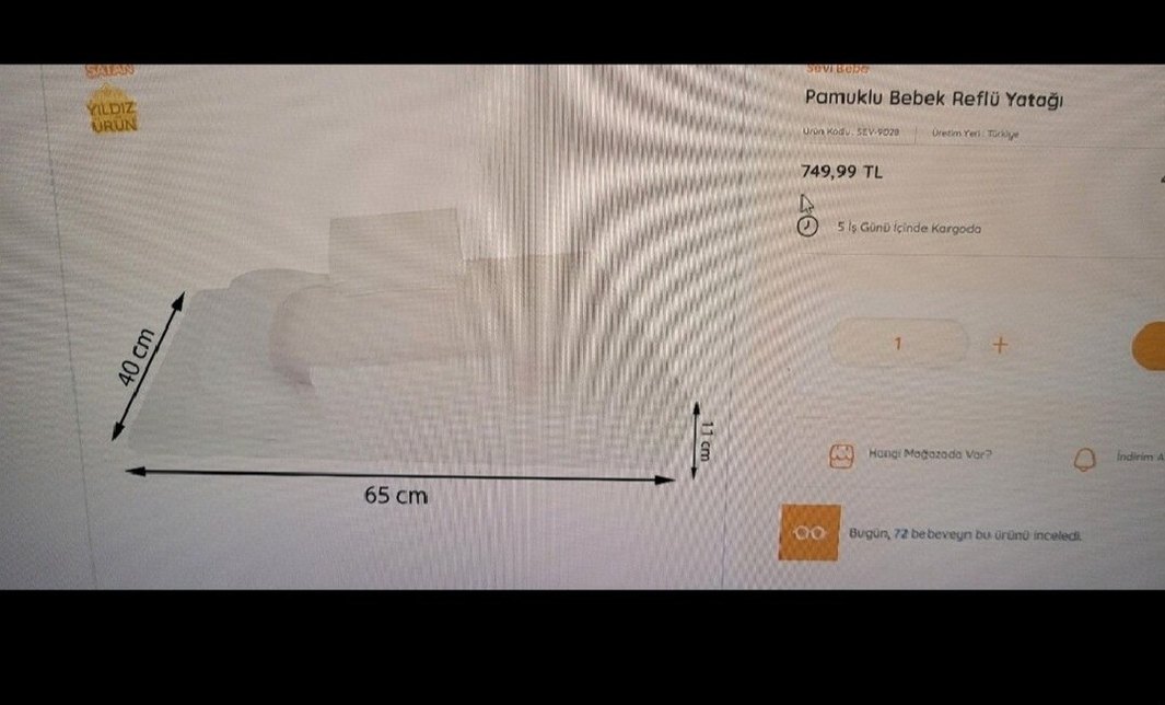 Bebek Reflü Yatağı - Görsel 2