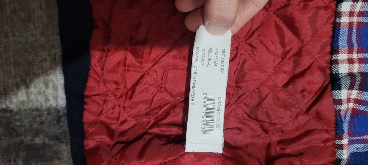 Düğmeli Lacivert Erkek Çocuk Kaşe Mont - Görsel 3