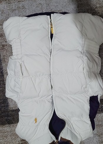 Mor ve Beyaz Kız Çocuk Yelek - Görsel 2