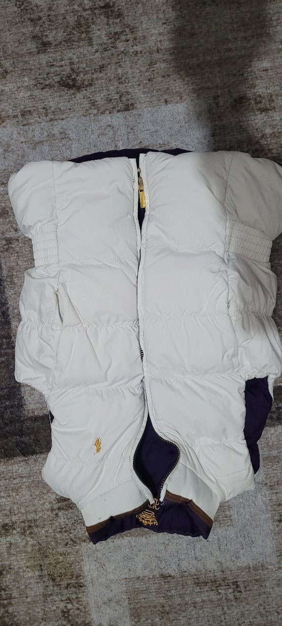 Mor ve Beyaz Kız Çocuk Yelek - Görsel 2