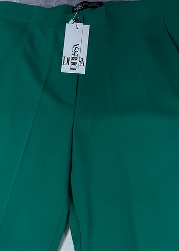 Yeşil Kadın Kumaş Pantolon